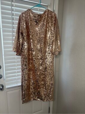 L&B Sequin Top in Rose Blush